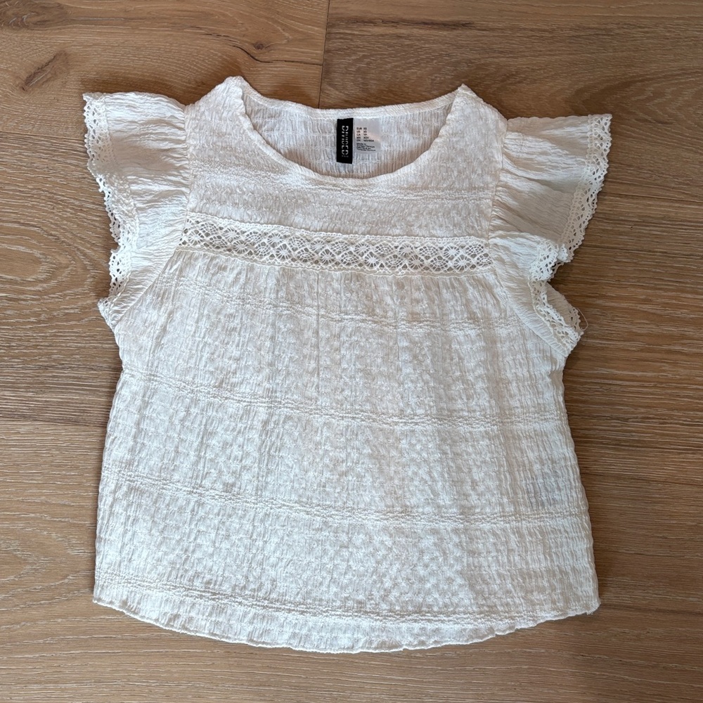 H&M White Lace Blouse for Women